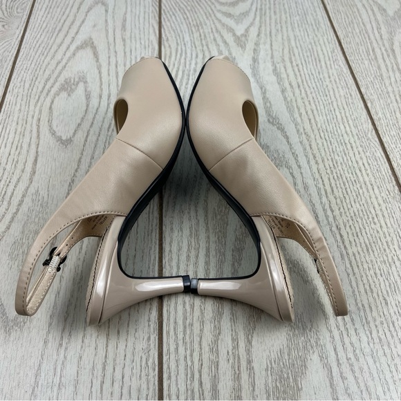 LifeStride Women's Teller Slingback Peep Toe Pumps 7.5W Silky Taupe $70 - Picture 4 of 8